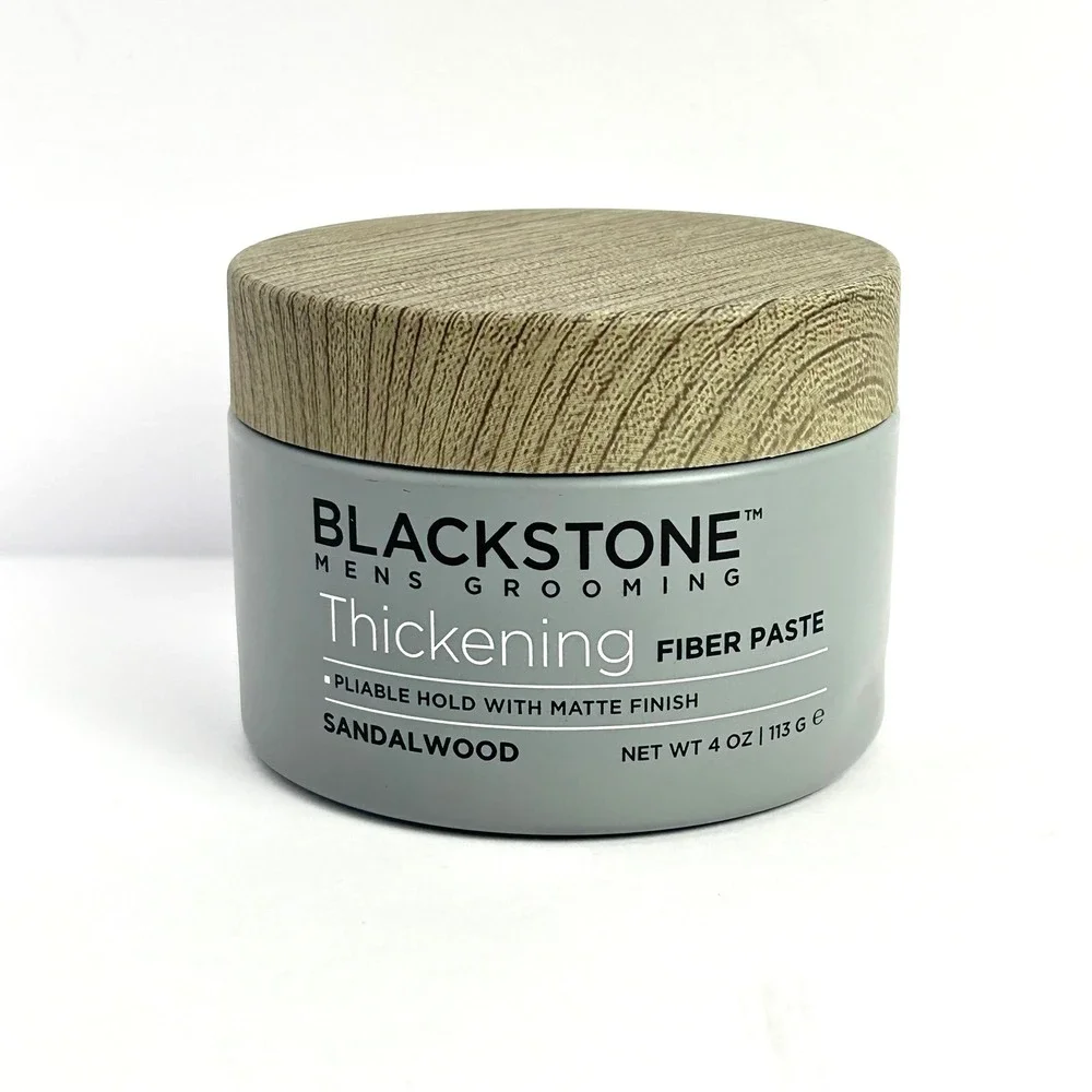 Blackstone Mens Grooming Thickening Fiber Hair‎ Paste Sandalwood 4 oz